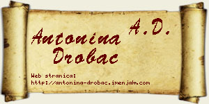 Antonina Drobac vizit kartica